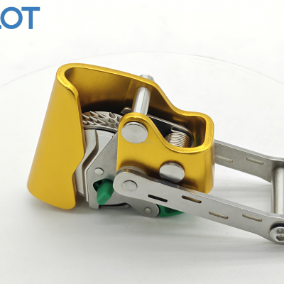 EN 353-2 Certified Fall Arrestor Two-Way Automatic Rope Grab Aluminum Alloy 15kN Climbing Rope Access Rappelling Fall Protection