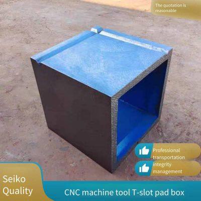 Cast Iron Square Box, Inspection, Measurement and Marking T-slot Auxiliary Heightened Square Cylinder Pad Box for Cnc Machine Tools photo-5