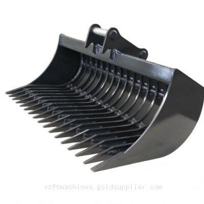 MS03 Heavy Duty Sieve Rake Bucket Skeleton Bucket for Excavator Soil Screening photo-3