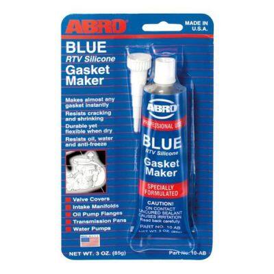 ABRO Blue RTV SILICONE GASKET MAKER FOR Automotive Valve Covers, Water Pumps, Oil Pans, and Thermostats