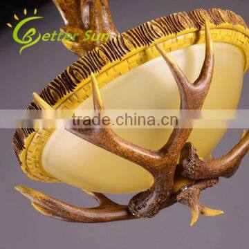New Modern Deer Antler Chandelier Rustic Ceiling Lamp Made in China