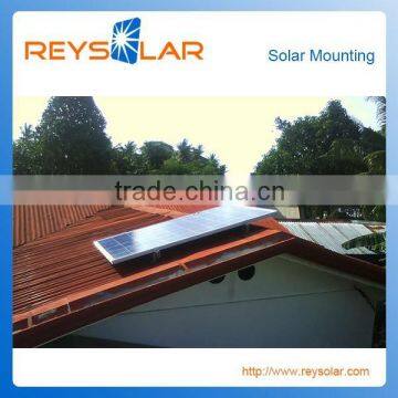 Flat and Metal Slanted Roof Aluminum Solar pv Mounting Racking System