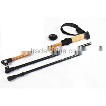 2015 new fashion bamboo coated trekking pole