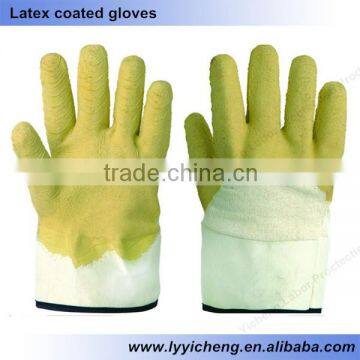 YC-L-02 Latex Coated Anti-skid Safety Glove,coated With Latex Glvoe. photo-2