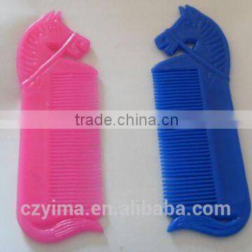 plastic horsehead mane& tail comb