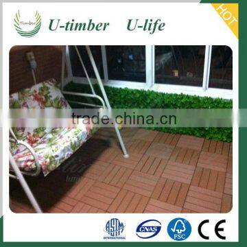 Latest design WPC diy decking tiles balcony