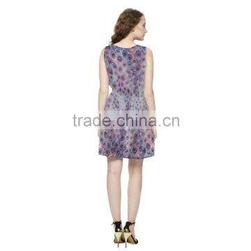 Women Casual One Piece Chiffon Spanish Dress for Women photo-6