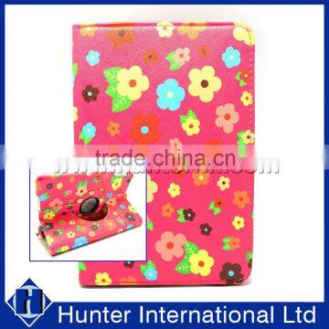 Printed Floral Garden Rotating Case For iPad Mini 4