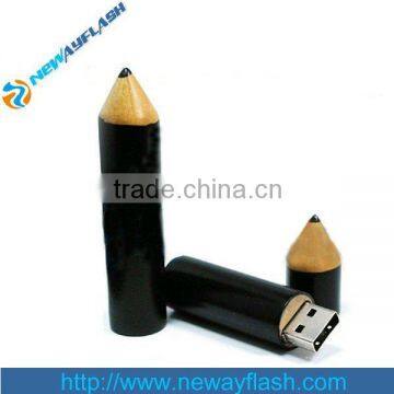 Custom pen shaped wood usb flash drive