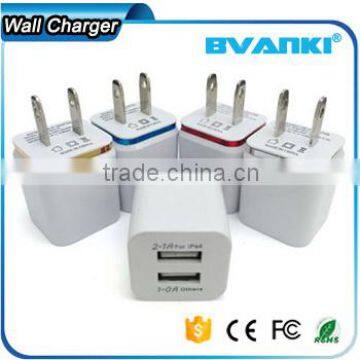 New Products 2016 Universal 2.1A Small Fast Selling Items Travel Wall Charger 2 Usb Port Home Charger With Aluminum Rim Quality Choice photo-6