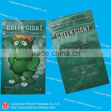 Green giant herbal incense bag/potpourri bag