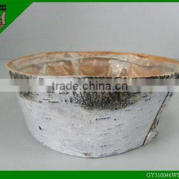 handmade planter natural cheap wooden flower pot