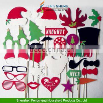 2014 Christmas Photo Booth Props on A Stick Moustache christmas decoration small order allowed                        
                                                Quality Choice