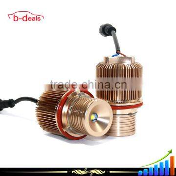 New design fast heat dissipation golden shape E60 10W led angel eyes for bmw e60