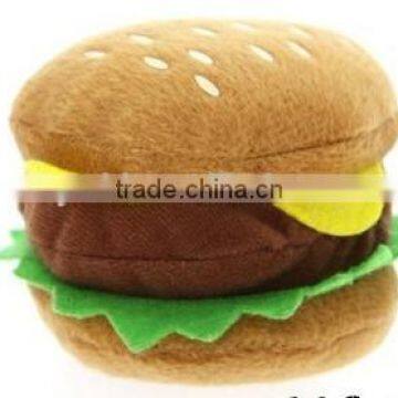 plush hamburger for dog toys