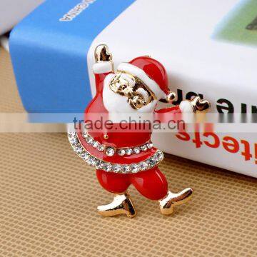 Father Christams Design Cute Santa Claus Brooch photo-3