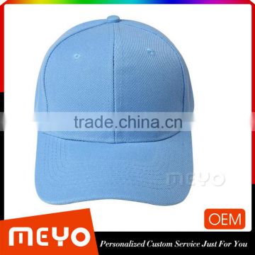 Fashion sky blue hat baseball cap peaked cap with custom logo