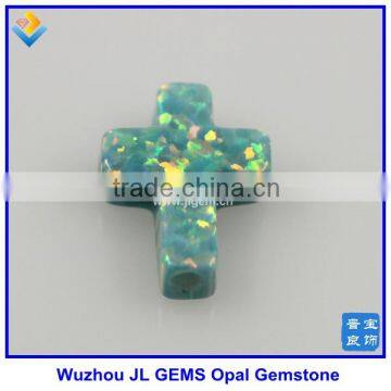 Synthetic 9*12mm Cross Shape Opal Stone Jewelry Made In China