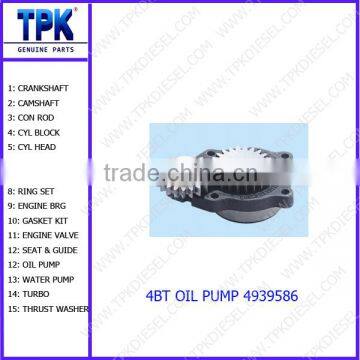 R130-5 R150LC-7 R150LC-9 Excavator Engine Parts 4BT 4BT3.9 4BTA OIL PUMP 4939586