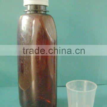 amber Plastic Pharmaceutical bottle 200ml