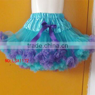 Adjustable waist belt girls latest fluffy pettiskirts, solid red children tutu skirts,birthday girl petticoat/dancing tutus