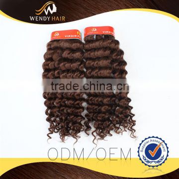 DEEP CURL 100% virgin peruvian hair bundle for foreign trade