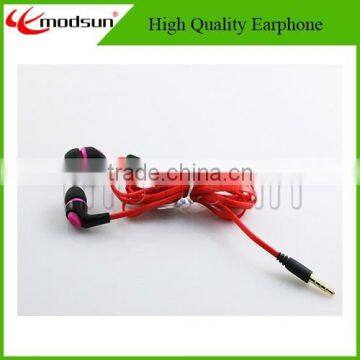 TOP selling High quality colorful Plastic earphone