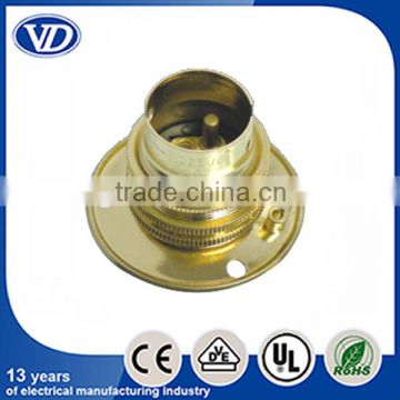 Brass B22 lamp holder socket