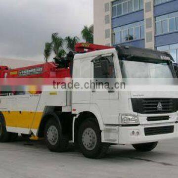 Sinotruck HOWO 8*4 platform road wrecker truck