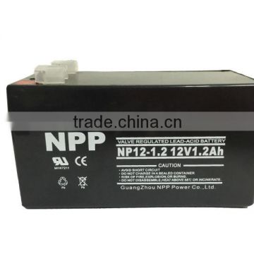 Rechargeable lead acid 12v1.2ah battery