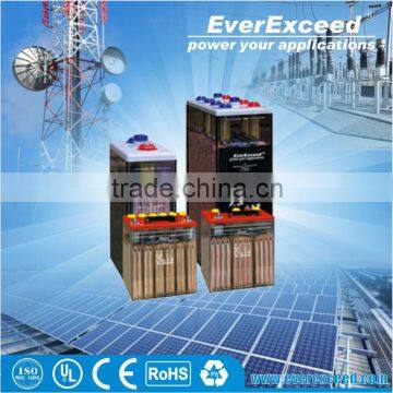 EverExceed 250ah flooded OPzS dry cell battery for solar