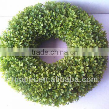 YiWu cheap price boxwood landscaping artificial grass wreaths