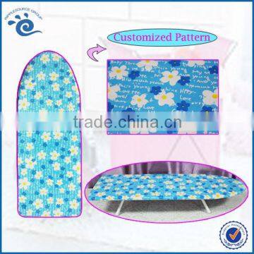 Home Office Hotel Use Essentials 80*30cm (H)12CM Wispy Floral TC Cloth Chambray Desktop Ironing Lap Board