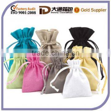 Cotton Linen Gift Pouch Wholesale Hemp Drawstring Bag