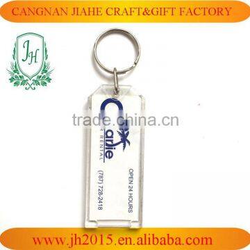 Customized OEM Promotional Plastic Acrylic Blank Keychain/picture Photo PS Key Chain/keyring photo-6