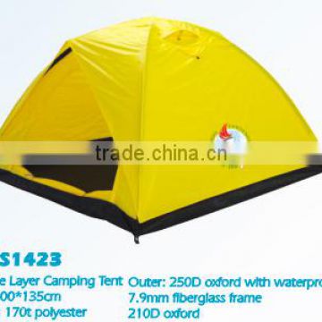 2-3 Persons Double Layer Waterproof Camping Tent Outdoor Tent Made in China