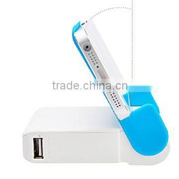 The hot sale colorful high capacity manual for power bank with cosmetic mirror design