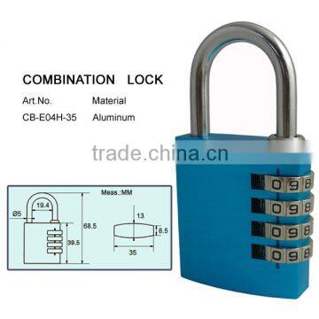 New aluminum padlock digital combination lock handbag combination locks