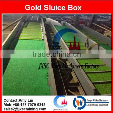 JXSC gold sluice mining machine,sluice box for sale