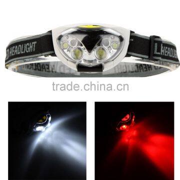 Water Resistant 6 LED Lights 1200 Lumens 3 Modes Outdoor Camping Hiking Cycling Headlamp Headlight Portable