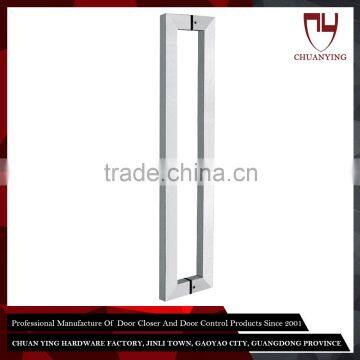 Fire Rated Square Tube Metal Door Handle For 8 - 50Mm Thickness Pull Door