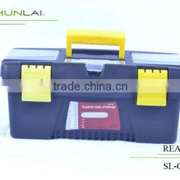 Plastic truck tool box with handlle tray compartment storage lockable tool box