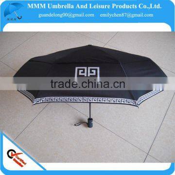 21inch full automatic double layer windproof 3 fold umbrella