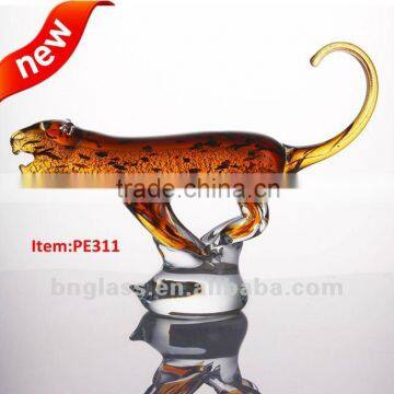 Tiger Design Glass animal handicraft