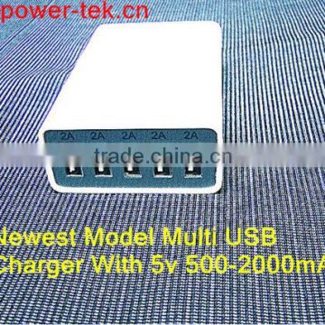 ShenZhen supplier 5V multi usb charger 5V 10A for smart phone,Ipad,iPod