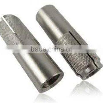 Zinc plated Drop in anchor with half Knurling