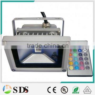 LED 10W IP65 Integrated Grey RGB led flood light