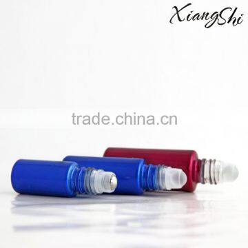 color painted roll on cosmetic bottle