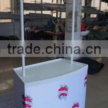 ABS Materials Portable Plastic Table Delicate Promotion Table With Print photo-3