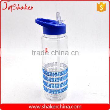 600ML 800ML Custom Brand Plastic Drink Bottle With Straw photo-2